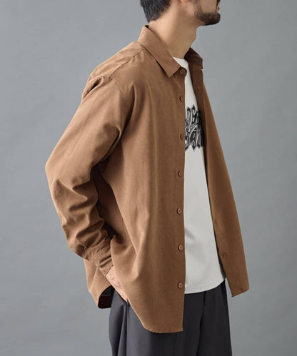 【AW/可搭配套裝】窄版桃皮常規襯衫