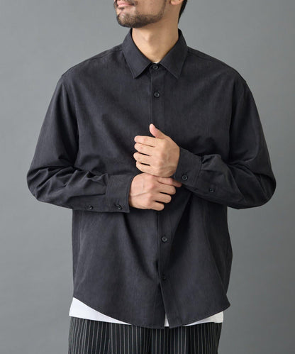 【AW/可搭配套裝】窄版桃皮常規襯衫