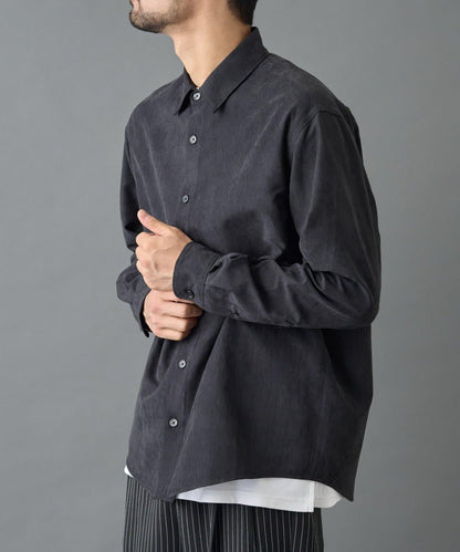 【AW/可搭配套裝】窄版桃皮常規襯衫