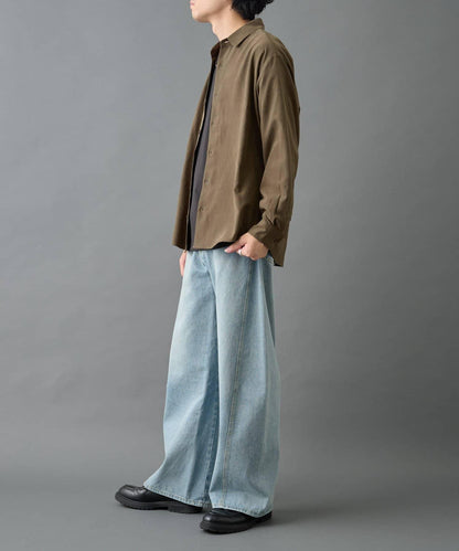 【AW/可搭配套裝】窄版桃皮常規襯衫