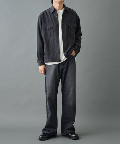 【AW】窄版桃皮西部風短款襯衫