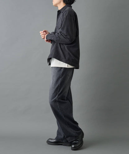 【AW】窄版桃皮西部風短款襯衫