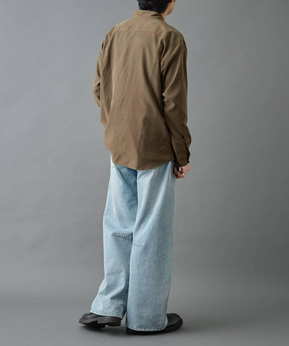 【AW/可搭配套裝】窄版桃皮常規襯衫