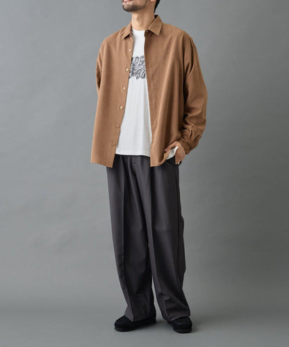 【AW/可搭配套裝】窄版桃皮常規襯衫