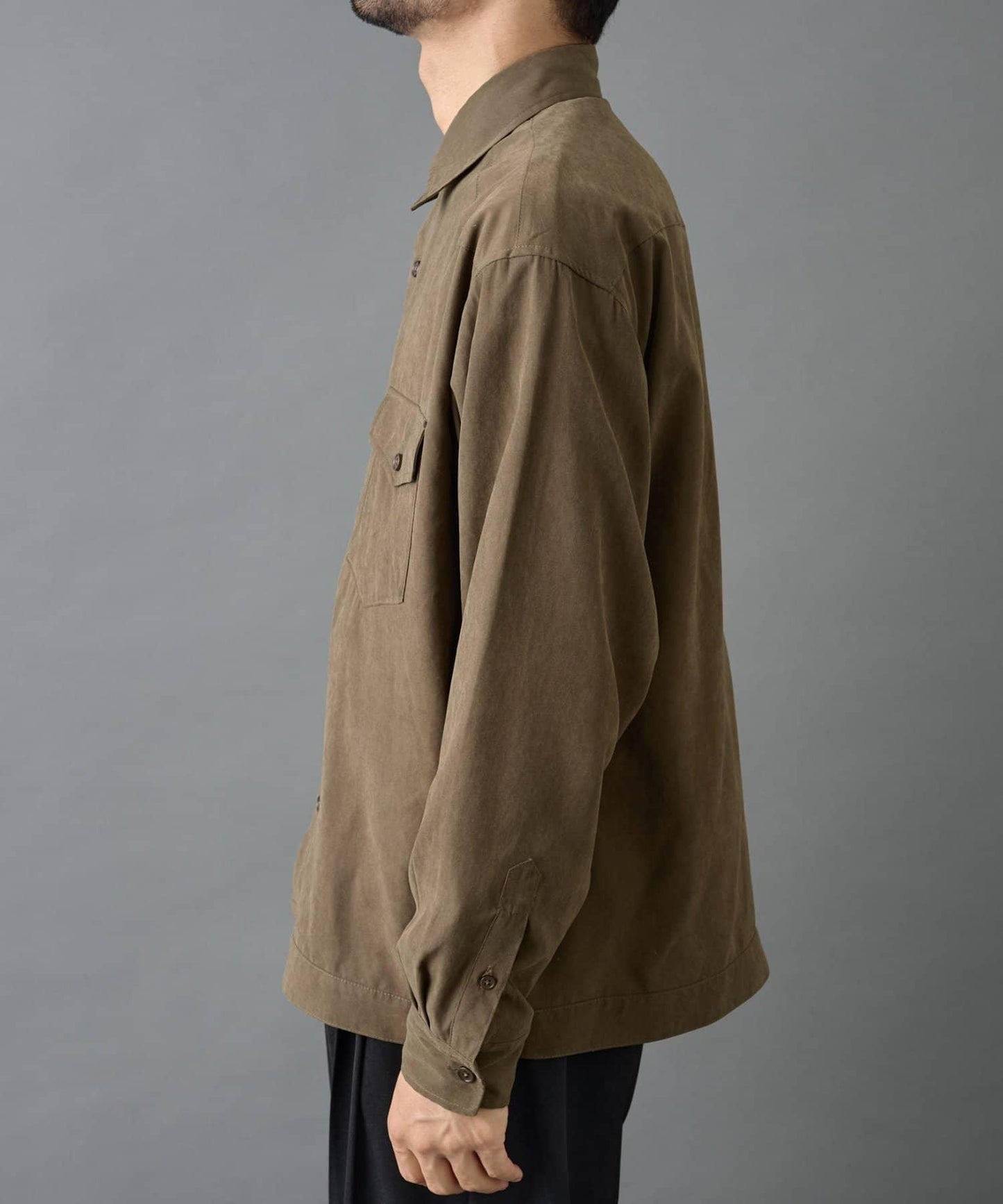 【AW】窄版桃皮西部風短款襯衫