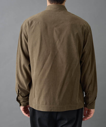 【AW】窄版桃皮西部風短款襯衫