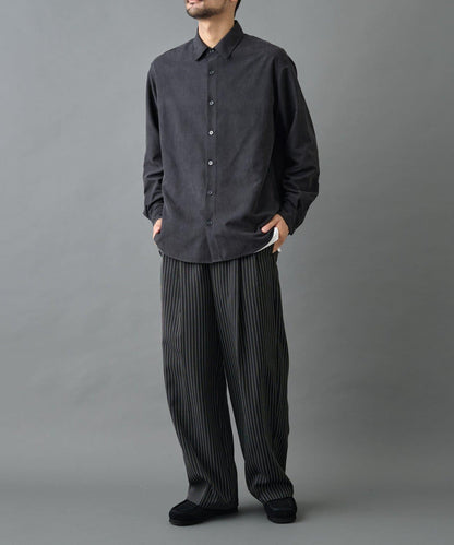 【AW/可搭配套裝】窄版桃皮常規襯衫