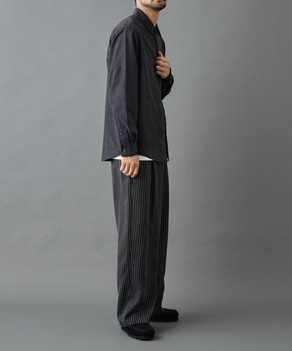 【AW/可搭配套裝】窄版桃皮常規襯衫