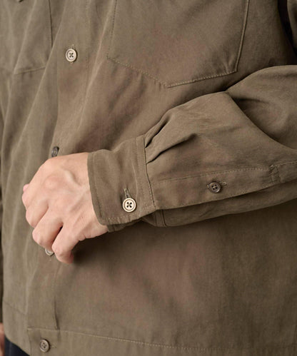 【AW】窄版桃皮西部風短款襯衫