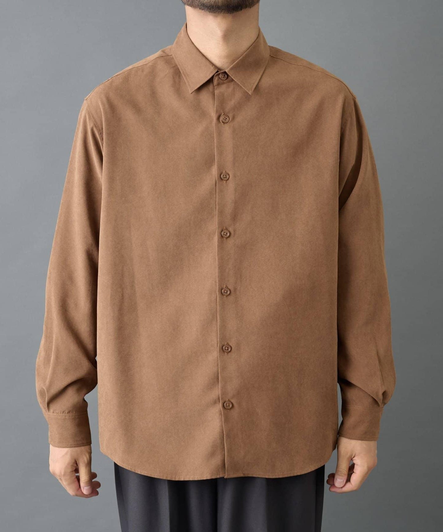 【AW/可搭配套裝】窄版桃皮常規襯衫