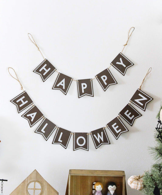 ハロウィンフラッグガーランド／natural halloween