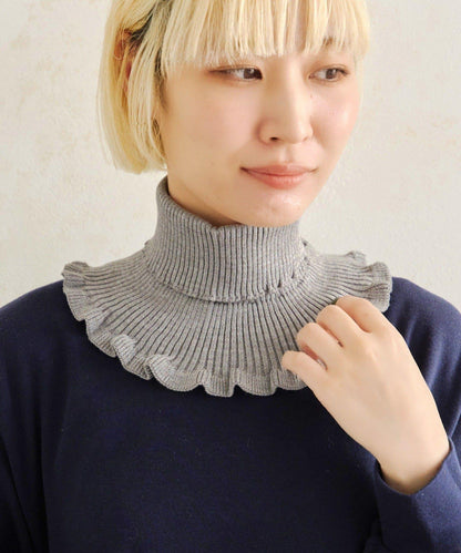 ハイネックニットつけえり