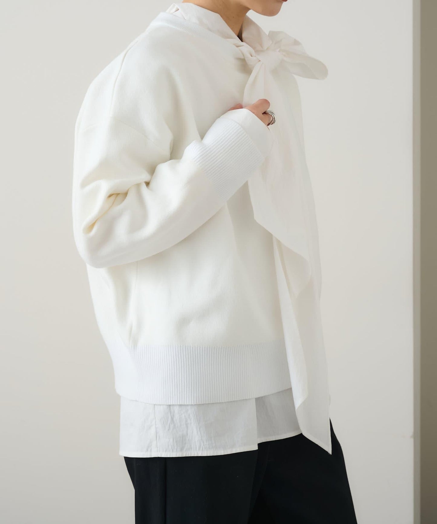 【Omekashi】順滑圓領針織衫