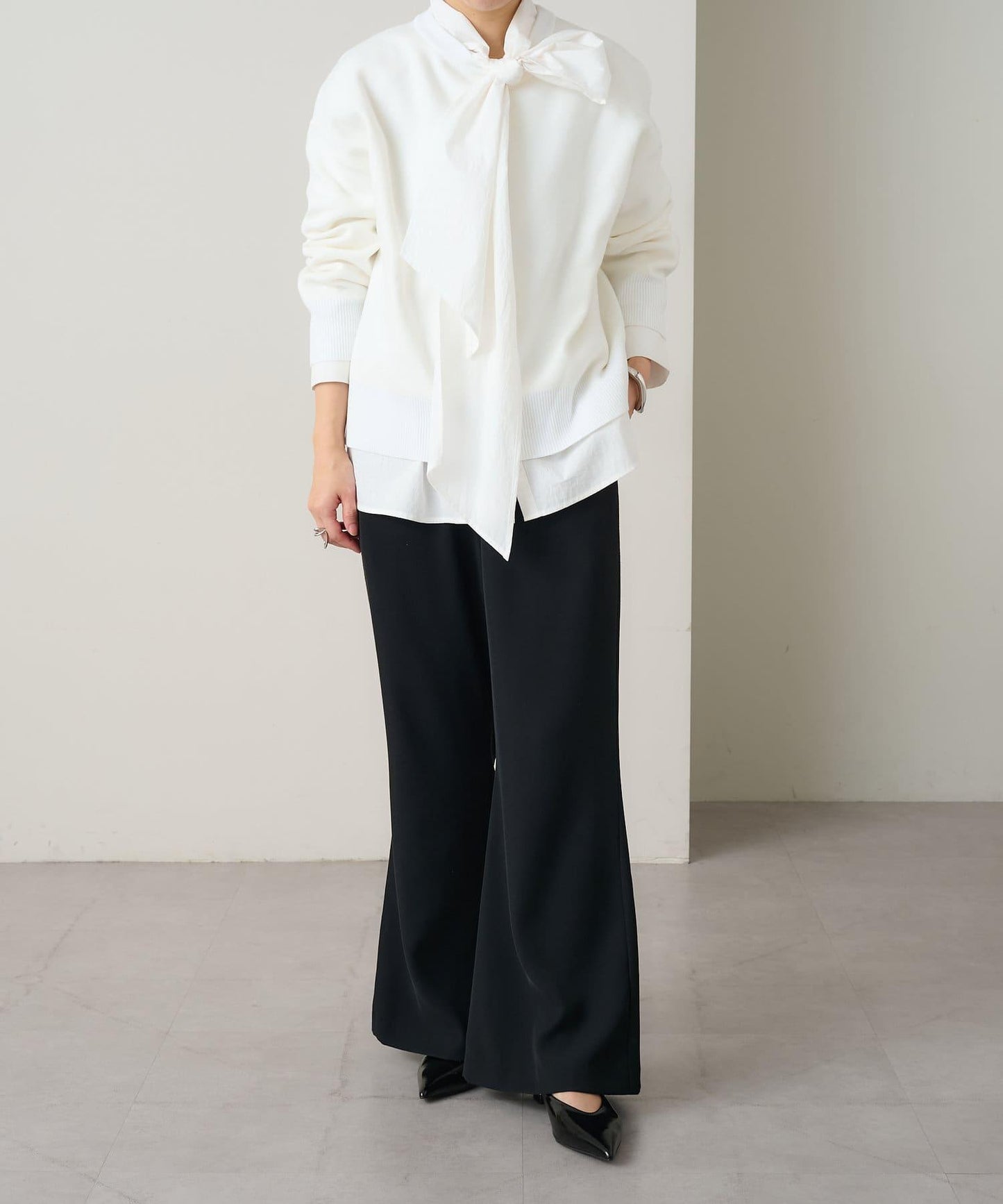 【Omekashi】順滑圓領針織衫