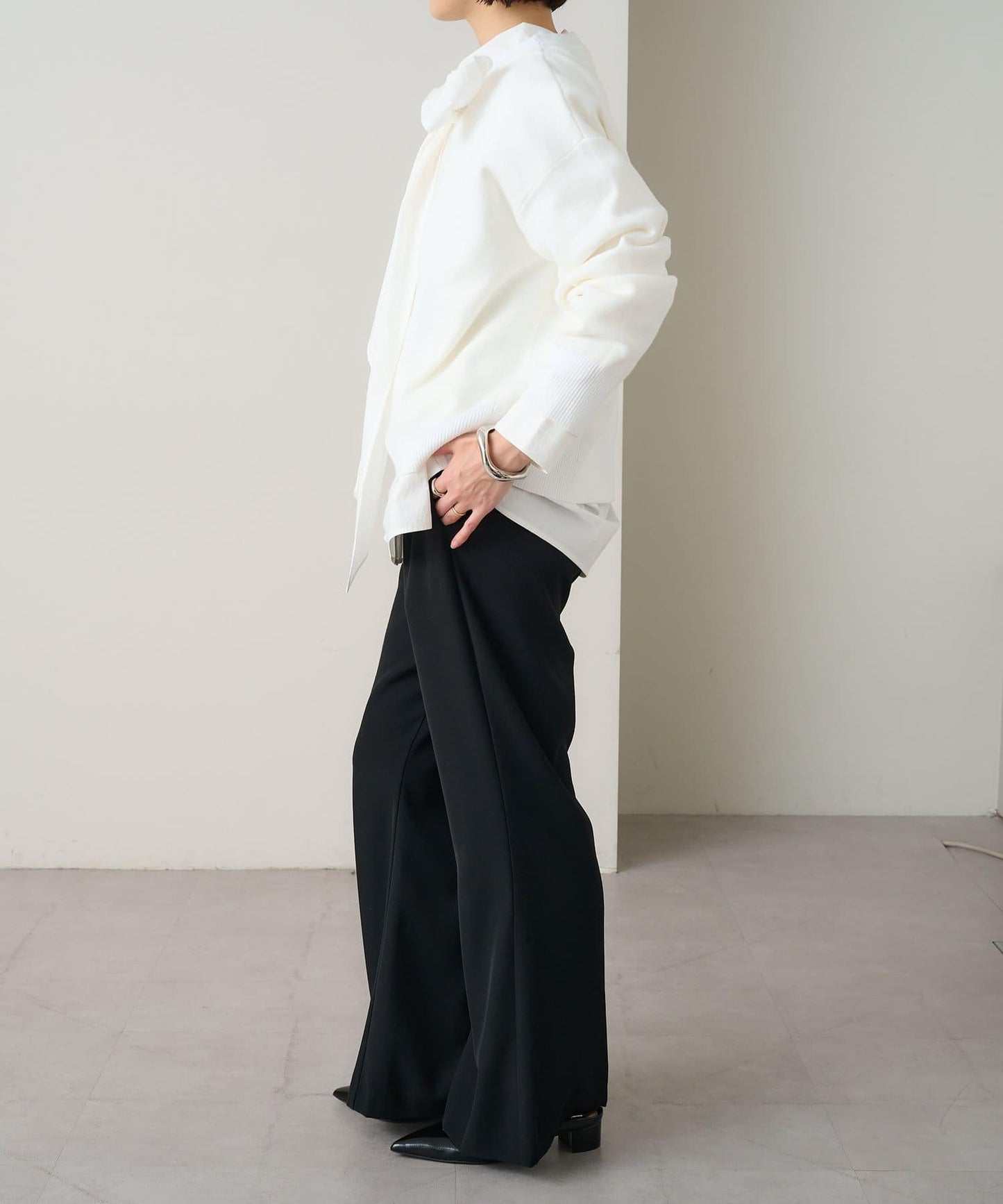 【Omekashi】順滑圓領針織衫