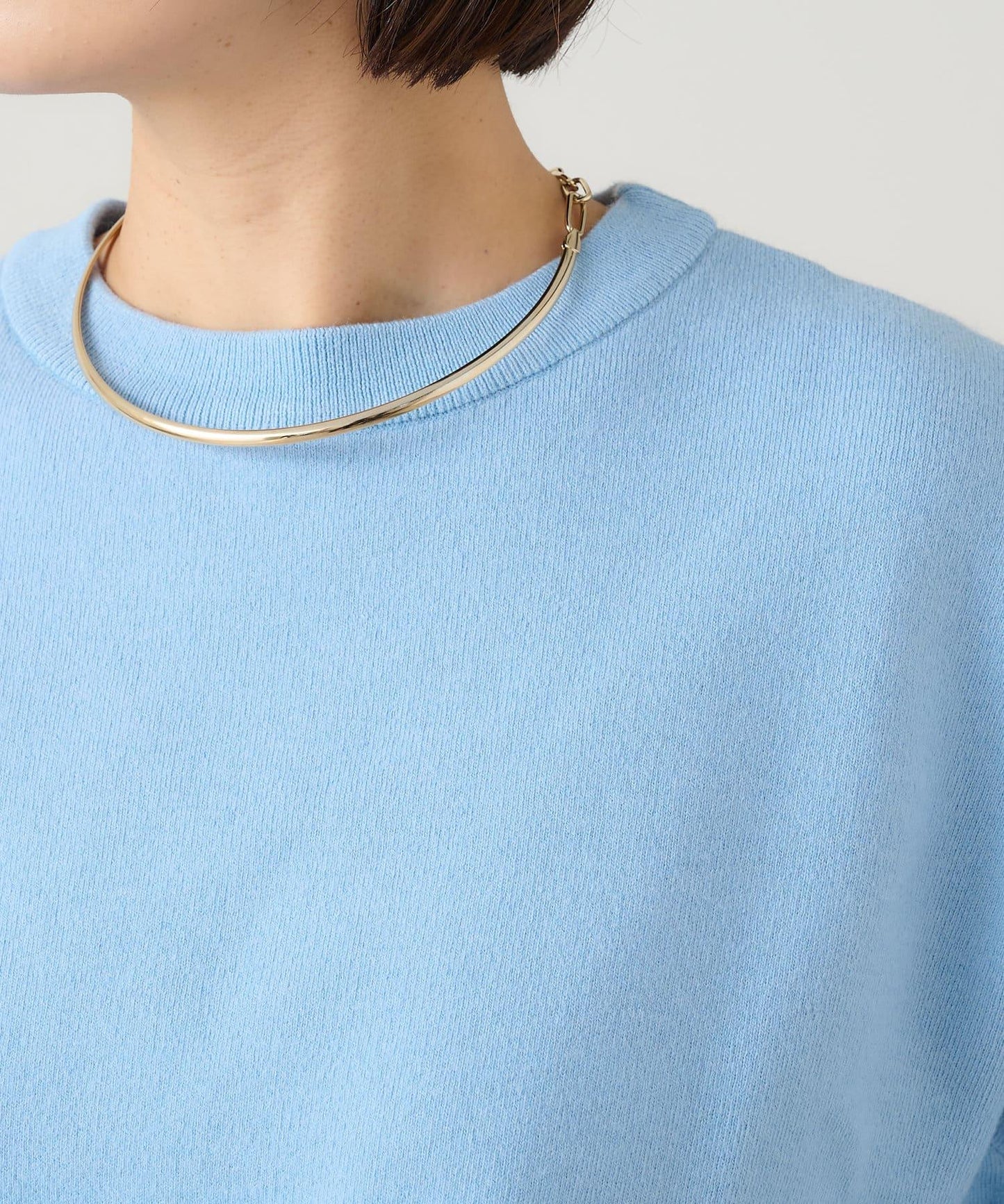 【Omekashi】順滑圓領針織衫