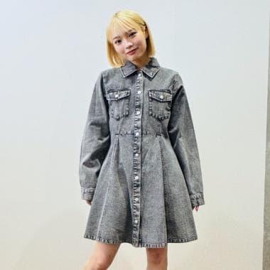 牛仔襯衫連衣裙