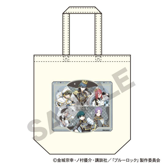 《藍色監獄》托特包 棋盤 暖色調