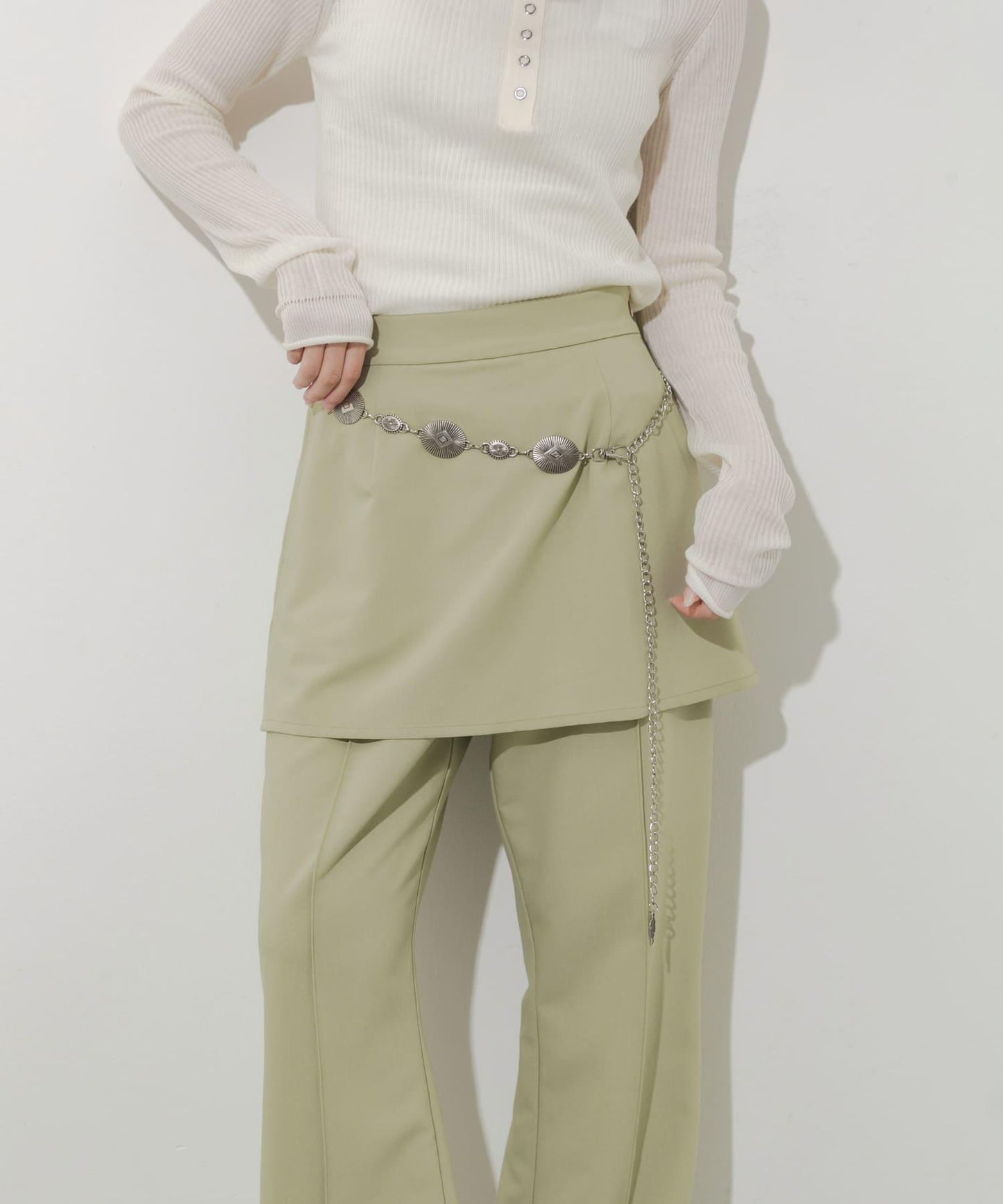 圓形裝飾鏈條腰帶