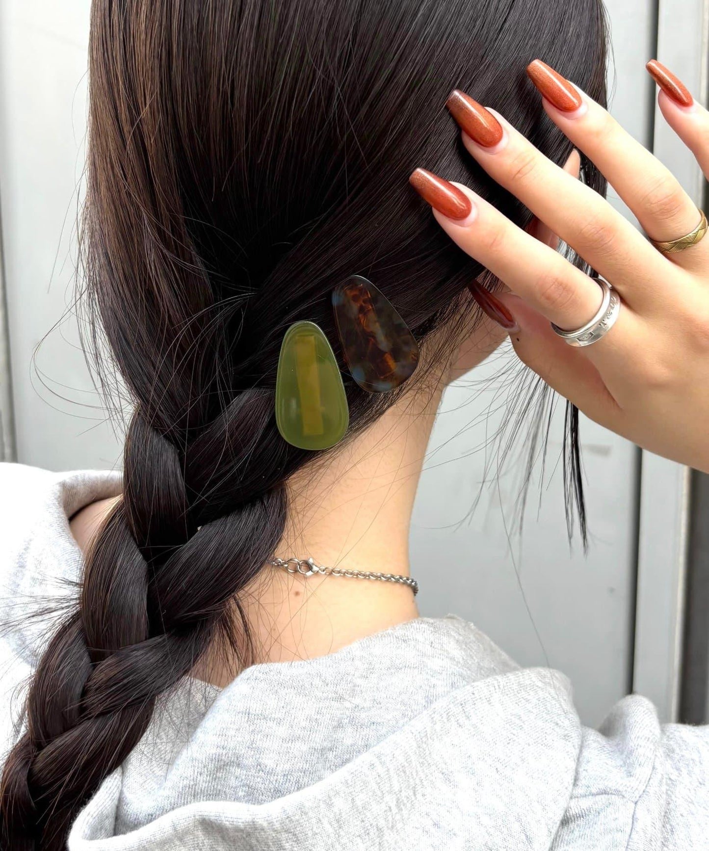 アクリルヘアクリップセット