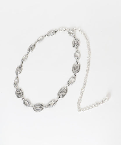 圓形裝飾鏈條腰帶