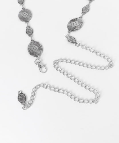 圓形裝飾鏈條腰帶