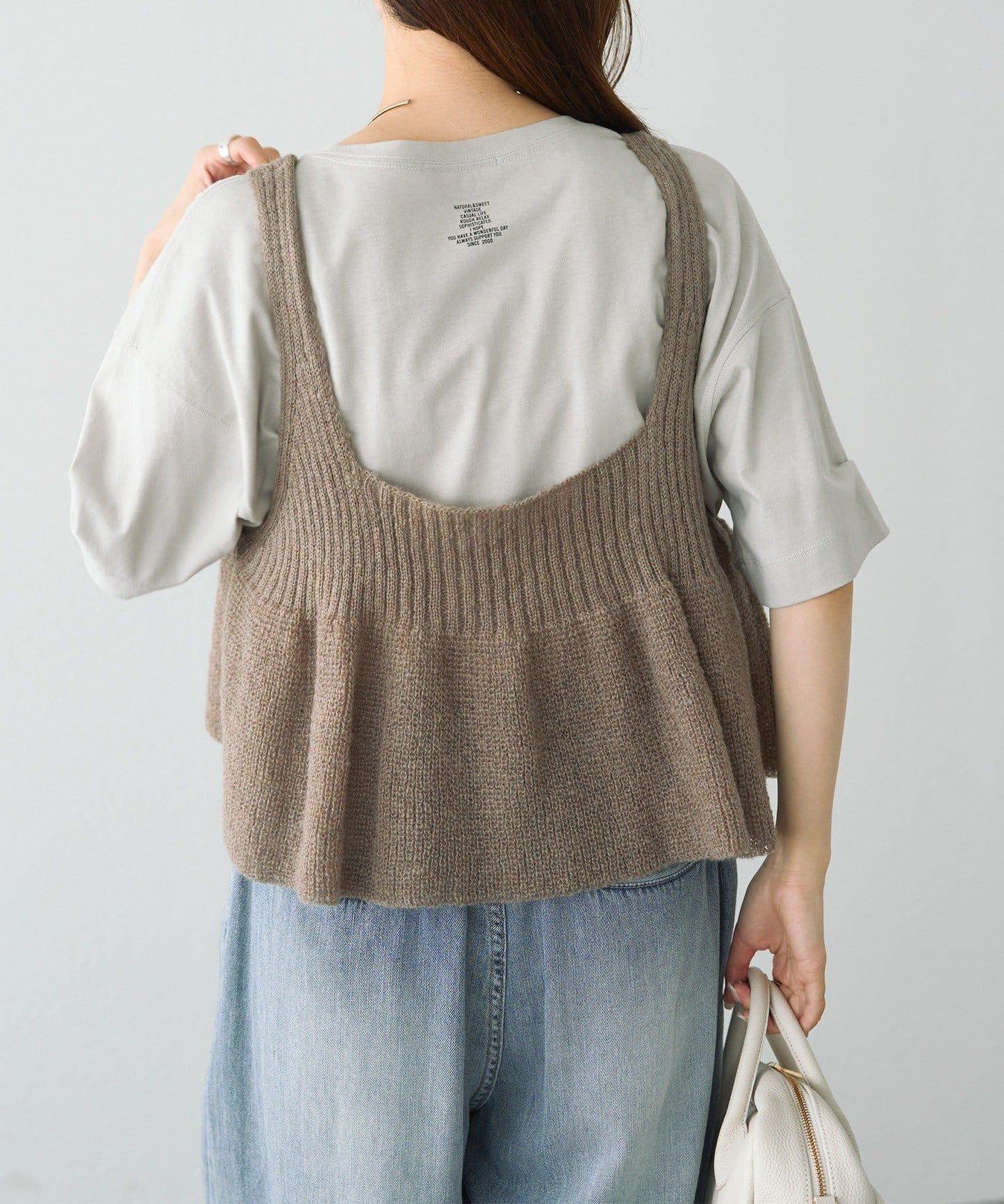 【25AW新色展開/リバイバル】ニットフレアビスチェ