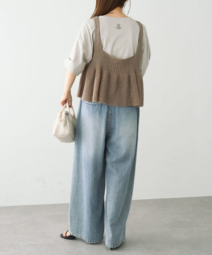 【25AW新色展開/リバイバル】ニットフレアビスチェ