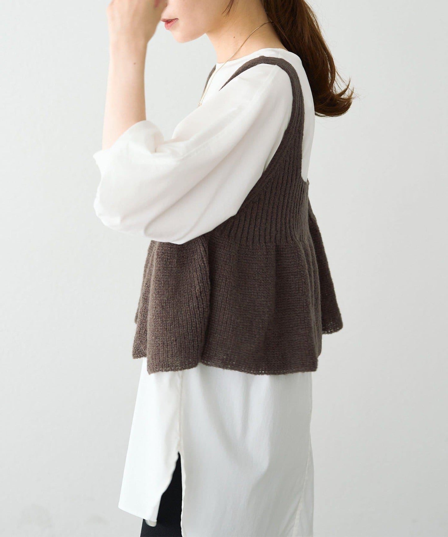 【25AW新色展開/リバイバル】ニットフレアビスチェ