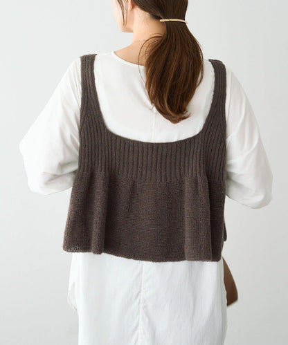 【25AW新色展開/リバイバル】ニットフレアビスチェ