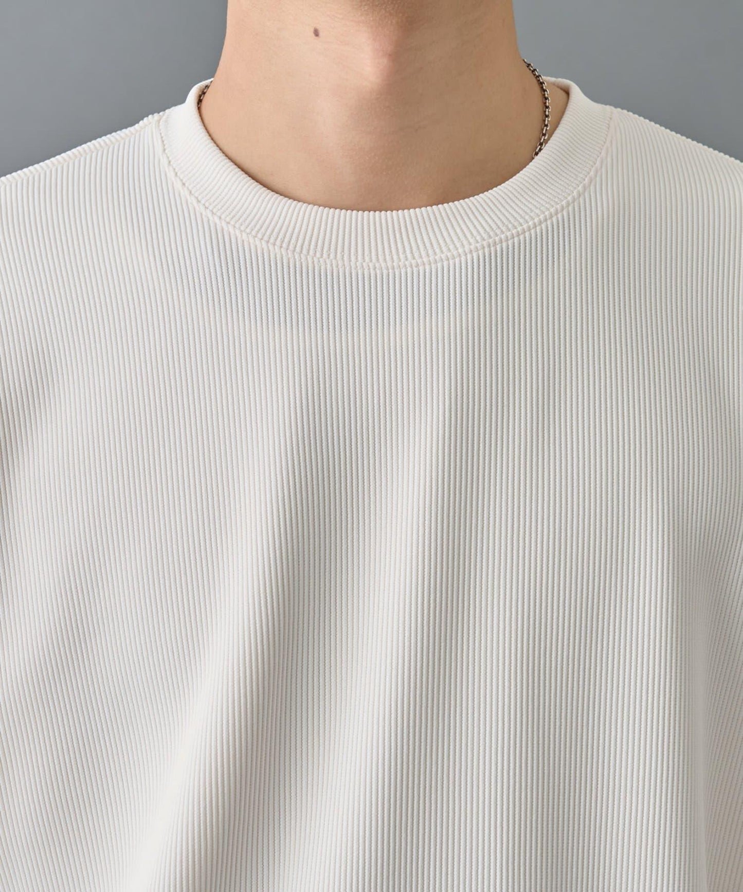 【AW先行予約】ドレープリブクルー長袖T