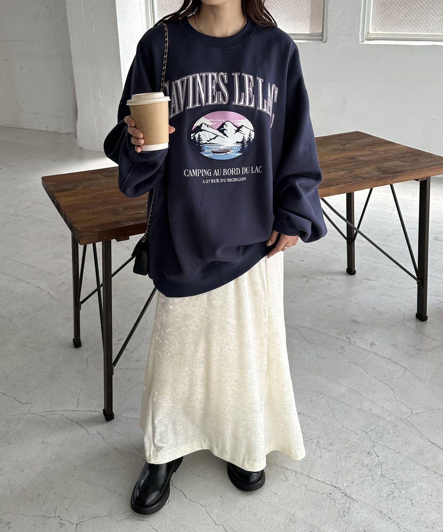 【Discoat】紀念款山脈刺繡衛衣