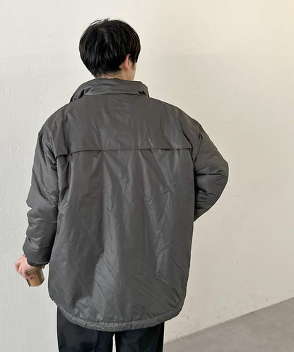 【Discoat】尼龍迷你格輕薄棉服夾克