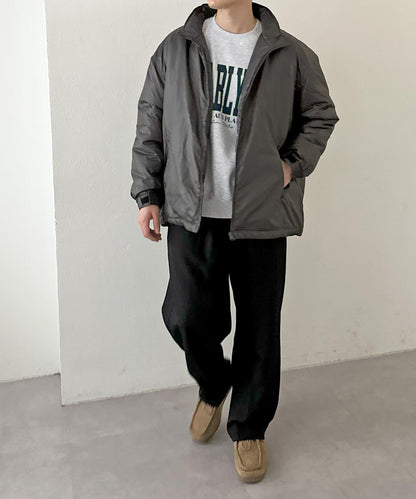 【Discoat】尼龍迷你格輕薄棉服夾克