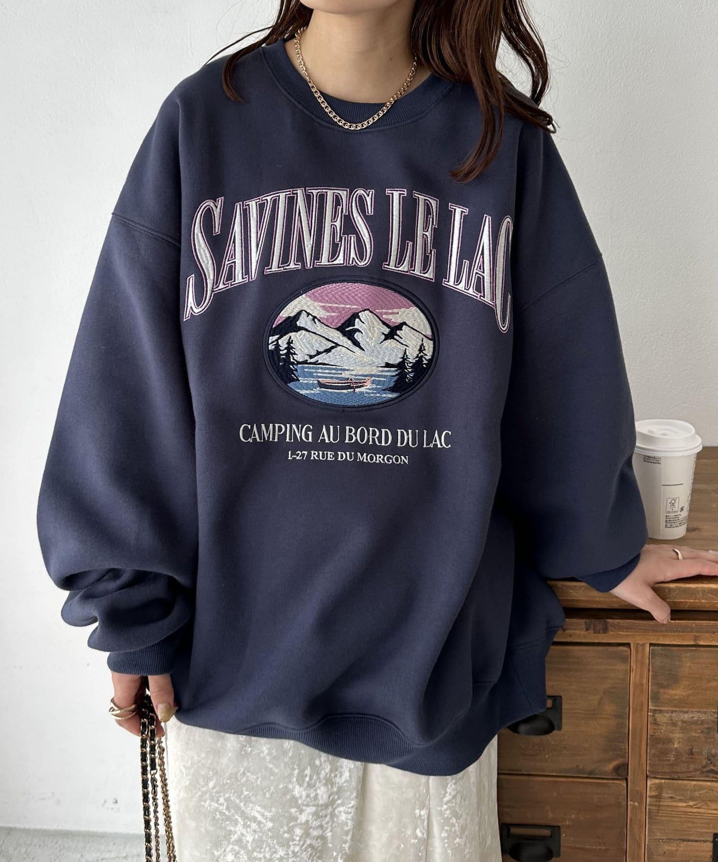 【Discoat】紀念款山脈刺繡衛衣
