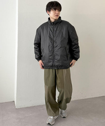 【Discoat】尼龍迷你格輕薄棉服夾克