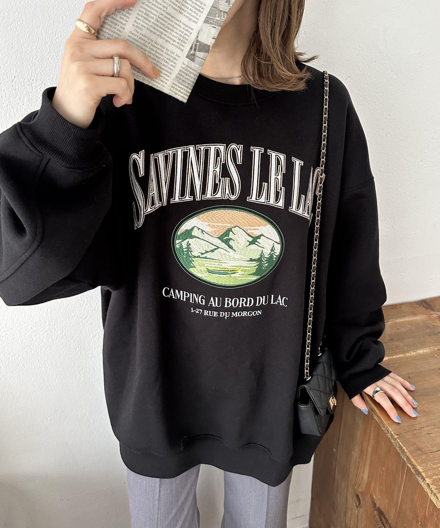 【Discoat】紀念款山脈刺繡衛衣