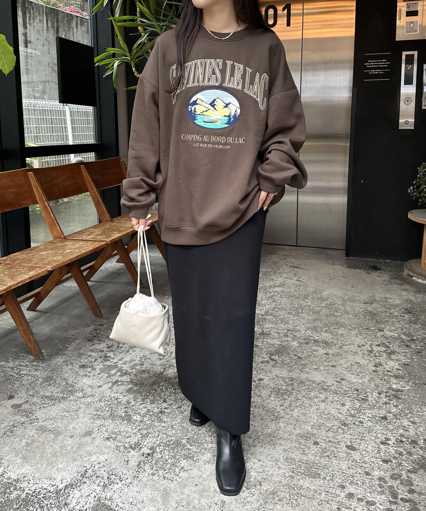 【Discoat】紀念款山脈刺繡衛衣