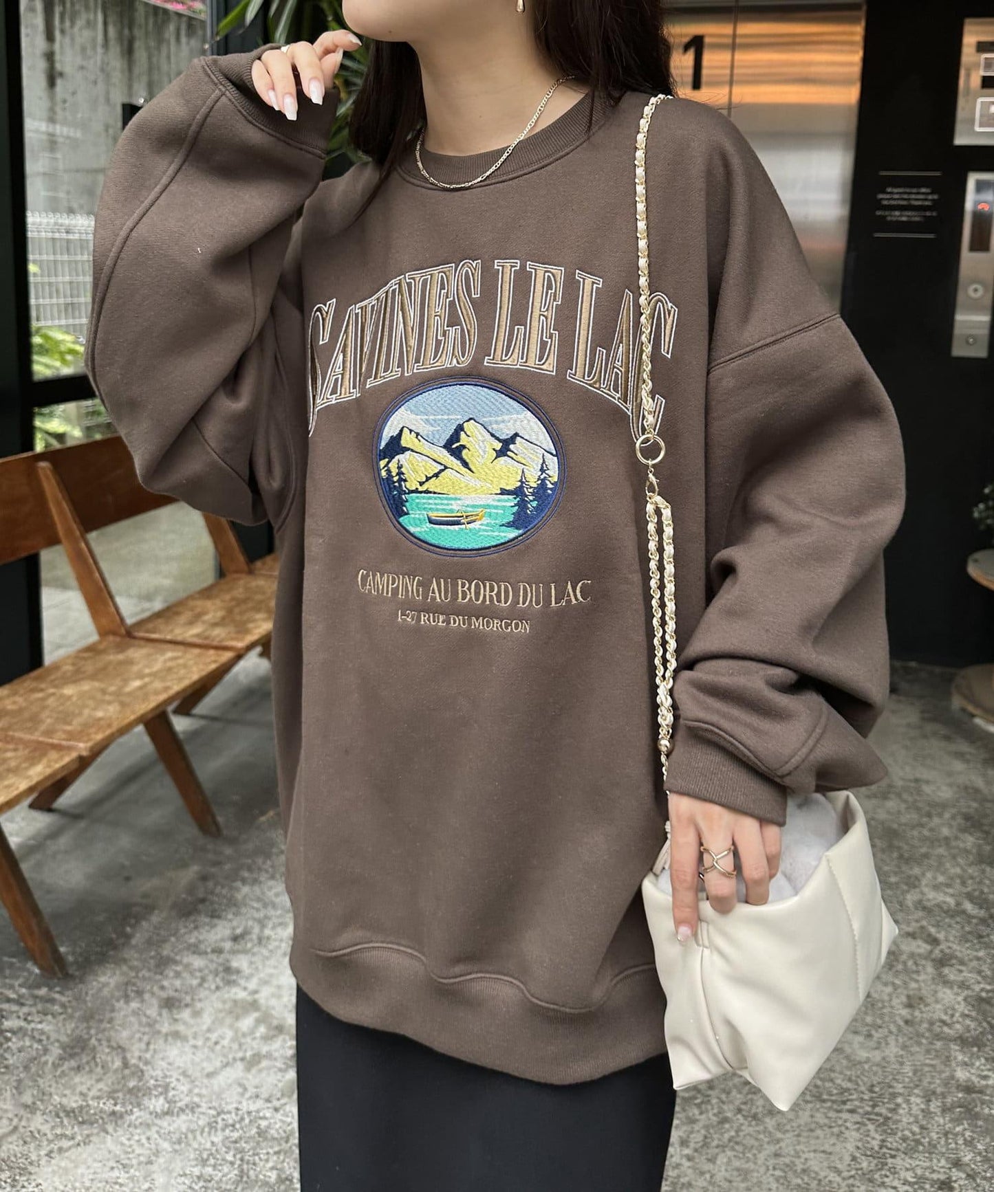 【Discoat】紀念款山脈刺繡衛衣