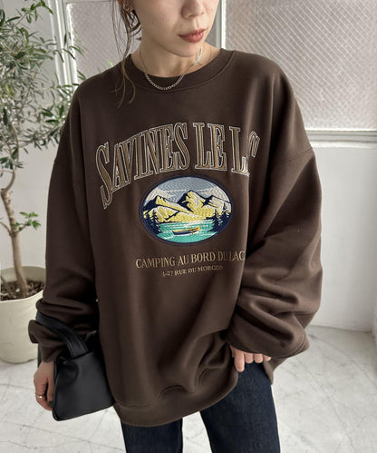 【Discoat】紀念款山脈刺繡衛衣