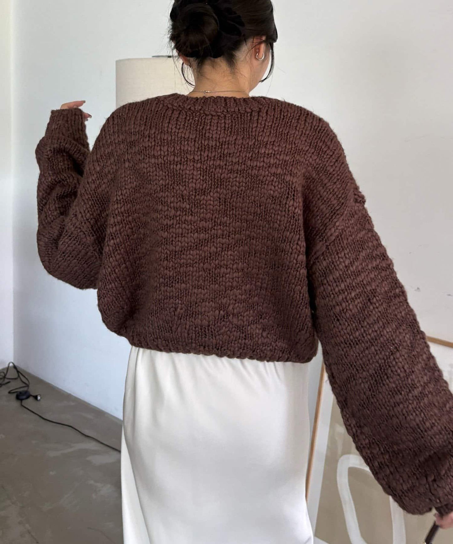 【LE'MAGE×gemeil聯名】粗紡拉鍊開衫