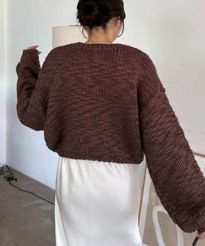 【LE'MAGE×gemeil聯名】粗紡拉鍊開衫