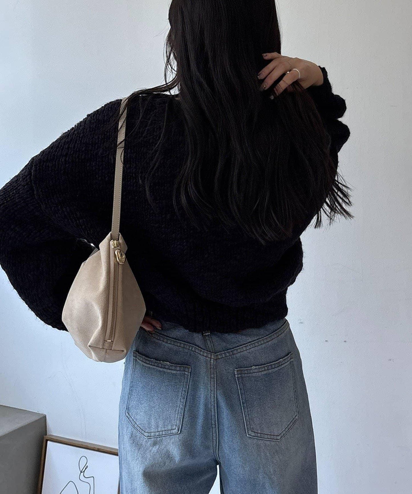 【LE'MAGE×gemeil聯名】粗紡拉鍊開衫