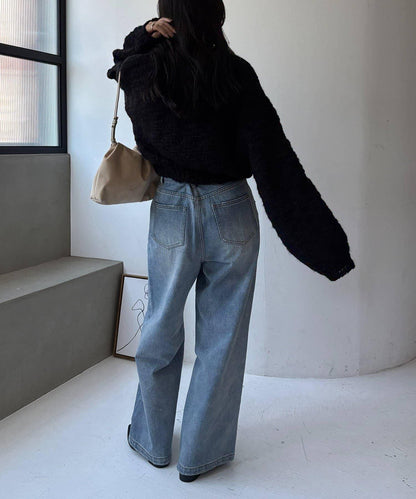 【LE'MAGE×gemeil聯名】粗紡拉鍊開衫