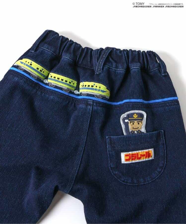 【プラレール】刺繡針織牛仔褲