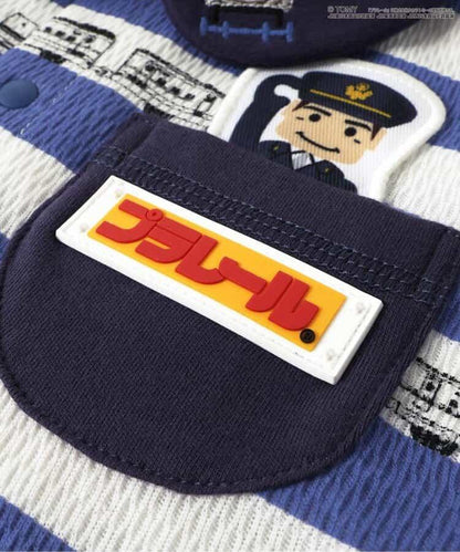 【プラレール】條紋連體衣