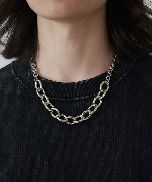 Ah Necklace / 02（拼接鏈條項鍊）