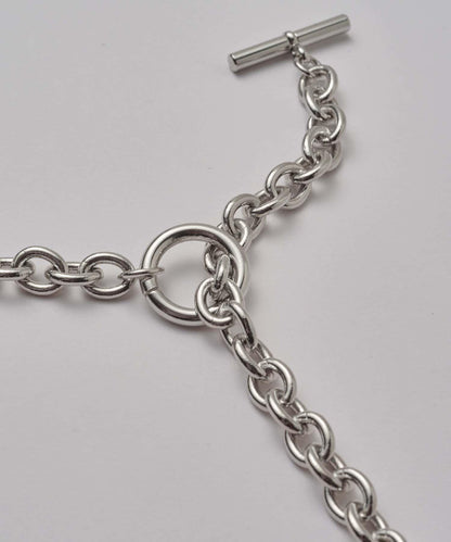 Ah Necklace / 02（拼接鏈條項鍊）