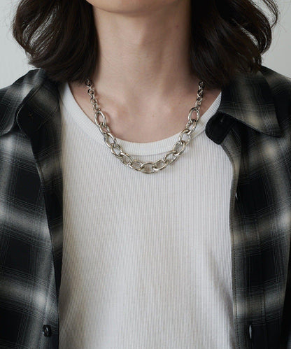 Ah Necklace / 02（拼接鏈條項鍊）
