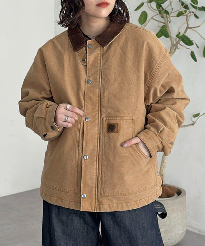 燈芯絨工裝夾克